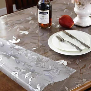 Mantel transparente de PVC en relieve <span class=keywords><strong>Diseño</strong></span> individual Protector de mesa de flores de PVC <span class=keywords><strong>Manteles</strong></span> <span class=keywords><strong>individuales</strong></span> - Product Image 5