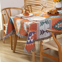 Nappe marocaine décorative pour table, couverture anti-poussière, tissu décoratif, couverture de camping extérieure