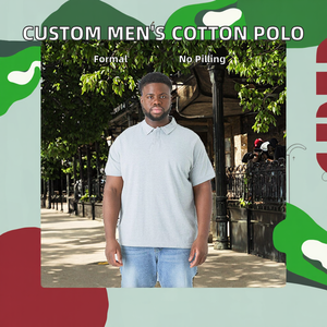 เสื้อเชิ้ตผู้ชายแบบสั่งทำพิเศษสำหรับฤดูร้อน ผ้าฝ้ายถัก ทรงหลวม แขนสั้น ปกคอพับ สีพื้น ปักลาย ป้องกันขนร่วง - Product Image 2