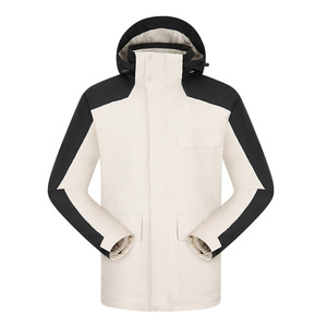 เสื้อแจ็คเก็ตกันลมสำหรับผู้ชาย พร้อมซับในขนแกะและดีไซน์มีฮู้ดสำหรับสวมใส่กลางแจ้ง - Product Image 2