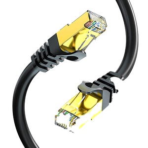 Cat7 Round Ethernet <b>Cable</b> 10Gbps 600MHz S/FTP Shielded Patch Cord High Speed Network <b>Cable</b> for Data Center - Product Image 5