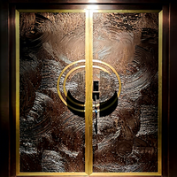 Porte d'entrée de villa moderne en acier sur mesure, luxueuse et antivol, pour l'extérieur de la résidence