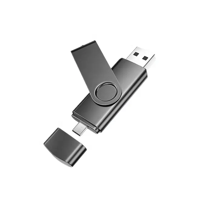 Giratorio 32GB 64GB otg tipo c usb flash drive memoria usb 2 in1 u disco
