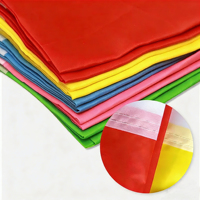 Drapeau rectangulaire coloré en polyester rouge, jaune et bleu pour cérémonie d'ouverture de compétition sportive, idéal pour le team building en extérieur - Vente chaude