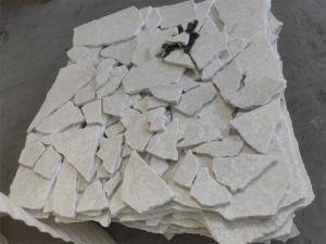 SH đá cao cấp đá cẩm thạch điên lát đá Bán buôn bất thường Kích thước ngẫu nhiên 2cm 3cm Độ dày trắng giảm kết thúc cho bên ngoài - Product Image 5