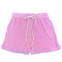 KY Hôtel Écologique 100% Coton Serviette Ensemble pour Femmes Doux Terry Top Élastique Ceinture Shorts Avec Crop Boxy Friendly