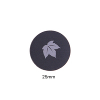 Étiquette NFC personnalisée 13,56 MHz, jeton rond anti-métal de 25 mm, carte RFID en PVC avec autocollant adhésif