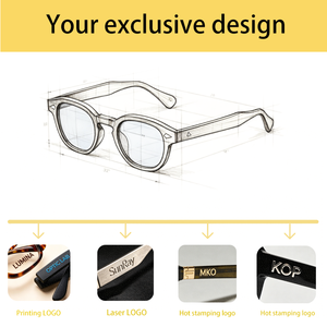 Oval Vintage Rivet Tortoiseshell Custom Logo Designer Brand Round <strong>Sunglasses</strong> Women Men Yellow <strong>Blue</strong> <strong>Len</strong> Small Sun Glasses - Product Image 4