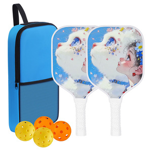 <b>Children's</b> Pickleball Set With Blue <b>Backpack</b> 2 Paddles 4 Balls Anti Slip Handle For Kids Outdoor Play - Product Image 3