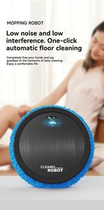 Cadeau promotionnel polyvalent bon marché Nettoyage ménager Recharge USB spray de brouillard humidificateur vadrouille sol humide et sec <span class=keywords><strong>Robot</strong></span> de nettoyage - Product Image 5