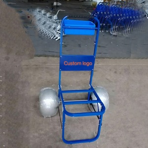 Carrello Porta Tavola da Surf in Alluminio con Ruote a Palloncino da Spiaggia, Carrello da Pesca e Marino, Rimorchio Pieghevole per Tavole da Surf - Product Image 6