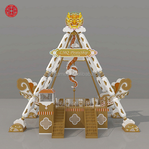 <span class=keywords><strong>Barco</strong></span> <span class=keywords><strong>Vikingo</strong></span> de Fibra de Vidrio, Atractivo y Divertido para Carnavales, con Capacidad para 24 Personas, en Venta - Product Image 1