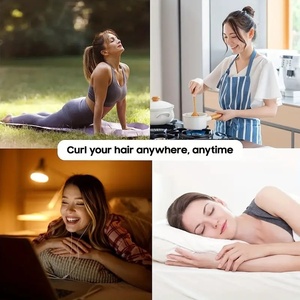 Oferta Especial: Set de Rizadores de Cabello de Seda Satinada con Pantalla LED de Temperatura, Rizador <span class=keywords><strong>sin</strong></span> Calor para <span class=keywords><strong>Rizos</strong></span> Naturales - Product Image 4