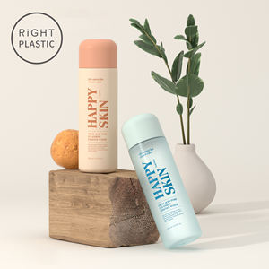 Flacone Cosmetico Rotondo in Plastica PET RiGHT <span class=keywords><strong>CYS</strong></span> con Spalla Piatta 150ml/200ml Bottiglia Vuota di Fabbrica con Tappo a Vite e Tappo Interno - Product Image 1