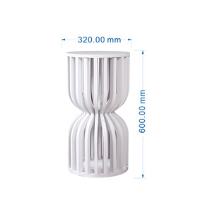 Hete Aanbieding Moderne Vintage Afneembare Witte Ronde Cilindrische Bloemige Sockel Presentatie Standaards voor Bruiloften en Feesten - Product Image 2