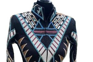 Chaqueta ecuestre de cierre de cremallera elegante y elegante de primera calidad para equitación occidental Suministro ODM transpirable - Product Image 2