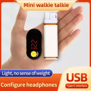 Mini Walkie Talkie 3km dài khoảng cách hai cách phát thanh Hight chất lượng tai-treo PTT Walkie Talkie kinh doanh dịch vụ interco