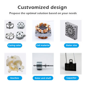 1400-1800RPM Especificación 100W 75mm 220V Condensador de CA con Motor DE VENTILADOR DE MESA oscilante eléctrico Cooper Wire - Product Image 4
