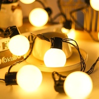 Tente de camping d'été pour jardin extérieur, auvent G50, guirlande lumineuse LED étanche, petites lumières colorées en forme de cristal