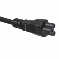 Câble d'alimentation CA avec connecteur IEC C5, NEMA 5-15P US, 18AWG, 10A, 125V pour adaptateur secteur d'ordinateur portable, chargeur de notebook, OEM ODM