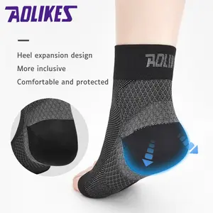 Aolikes #7135 Ankle Protection Elastic Compression Ankle Sleeve Sports Cycling Dance Breathable Ankle Protection For Sports