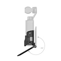 Kit de cage en alliage d'aluminium pour Osmo Pocket 4/3 avec plaque arrière magnétique, fixation rapide, support griffe froide et filtres 1/4 pouces, et support de poignet