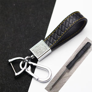 Strass cuir <span class=keywords><strong>voiture</strong></span> porte-clés pour femmes hommes universel diamant porte-clés boucles support <span class=keywords><strong>voiture</strong></span> accessoires luxe Promotion cadeau - Product Image 4