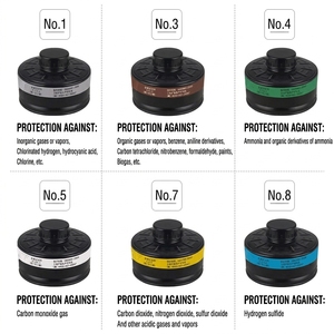 Großhandel Anorganische Gasfilterkartusche für Gasmaske Gegen H2S Ammoniak Petrochemische Abwassernutzung - Product Image 4