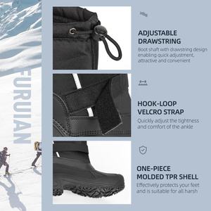 <span class=keywords><strong>Bottes</strong></span> <span class=keywords><strong>de</strong></span> neige pour hommes imperméables, antidérapantes, doublées <span class=keywords><strong>de</strong></span> fourrure, pour la randonnée en plein air, la <span class=keywords><strong>chasse</strong></span> en hiver, les conditions climatiques froides, durables et confortables (OEM ODM) - Product Image 4