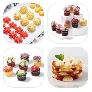 ชุดอุปกรณ์ตกแต่งเค้กสแตนเลส 12 ชิ้น พร้อมถุงบีบครีม - Product Image 4