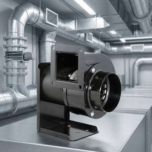 SYMBANG AB132152 Ventilateur centrifuge 76 mm, moteur soufflant en métal noir, montage sur conduit, électrique AC, pale en acier 76 mm, 25 W, 110/220 V - Product Image 4