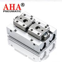 Pince à mâchoires parallèles pneumatique à glissière en alliage d'aluminium mince série MHF2, haute stabilité, pour machines d'automatisation CNC