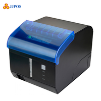 Printer Thermal Resi 80mm Laris Manis dengan Pemotong Otomatis, Printer Resi Dapur, Dapat Dipasang di Dinding untuk Toko Retail