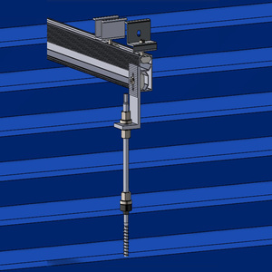 Năng lượng mặt trời gắn hệ thống với cấu trúc hồ sơ nhôm PV Bảng điều khiển Kệ năng lượng mặt trời gắn đường sắt - Product Image 4