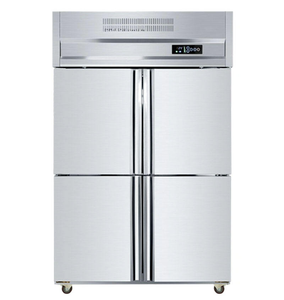 Réfrigérateur-congélateur commercial 4 portes en acier inoxydable, vertical, à refroidissement par air, pour maison, restaurant, cuisine, modèle QM-4GZ, simple - Product Image 2
