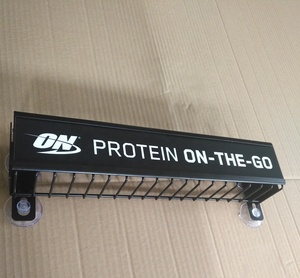 Rak <span class=keywords><strong>Display</strong></span> Kawat Logam dengan Cangkir Hisap untuk Digantung di Pintu Kulkas, Rak Minuman - Product Image 3
