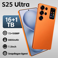 S25 Ultra Ponsel Pintar Android 5G Edisi Global 2026 16GB 1TB Layar 7.3 Inci Baterai 8000mAh Kamera 108MP Mode Kecantikan
