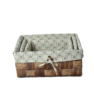 Woven <b>Storage</b> <b>Basket</b> <b>Square</b> Cotton Fabric Organizer Coffee Brown Standing Type Clothing Organizer - Product Image 1