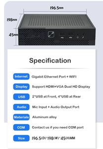 Directo <span class=keywords><strong>de</strong></span> fábrica Mini PC Compact Office Computer Intel I3 I5 I7 8GB RAM 256GB SSD Windows 10 Pro Low Noise Business Workstation - Product Image 6