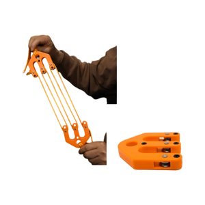 Palan à poulie léger et portable avec double roue et mousqueton pour le levage d'équipements extérieurs et la suspension d'engins - Product Image 5