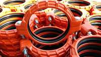 D-LD2000 En Fonte Ductile Rainurés Couplage, KRHD en acier au carbone casting flexible raccord rapide pince