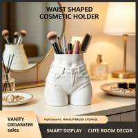 Porte-stylos en forme de taille, organisateur de bureau créatif, grande capacité, support de rangement pour crayons et pinceaux de maquillage, unique pour la maison et le bureau