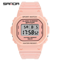Montres à quartz chronographe tendance de marque SANDA 293, nouvelle arrivée classique, prix bas, promotionnelles, pour hommes, avec bracelet en silicone