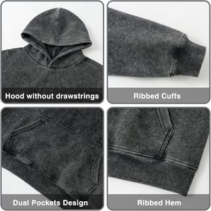 Sudadera con Capucha Extra Grande Personalizada TopTie, Unisex para Adultos, 380g, Tejida y Transpirable, Diseña Tu Propia Imagen, Texto o Logotipo - Product Image 6