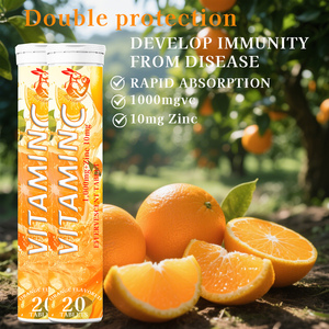 Comprimés effervescents de vitamine C haute puissance avec supplément de zinc pour un vieillissement sain, améliorent le système immunitaire - Product Image 4