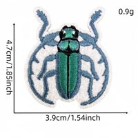 Patchs brodés thermocollants insectes colorés (blattes)