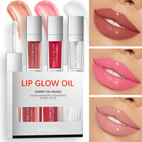 Hellokiss Fruit Pink Lipgloss Lip Plumper Gloss Transparent Oil Lip Glaze Nude Clear Custom Lip Glass Set