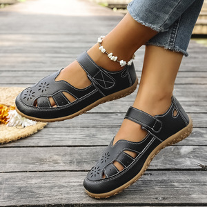 <span class=keywords><strong>Sandalias</strong></span> Casuales Huecas de Tallas Grandes para <span class=keywords><strong>Mujer</strong></span>, Modelo Nuevo de Verano 2026, Más Vendidas, <span class=keywords><strong>Sandalias</strong></span> <span class=keywords><strong>Planas</strong></span> de Color Sólido - Product Image 6