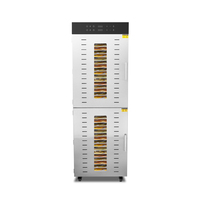 Déshydrateur de fruits commercial électrique 220V-240V en acier inoxydable pour 32 plateaux de mangues, avec garantie d'un an