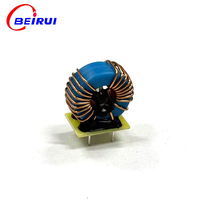 Mini filtre toroïdal DIP à mode commun, avec noyau en ferrite isolé bleu, à montage vertical traversant, filtre EMI pour onduleur solaire photovoltaïque